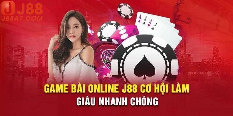 Cùng lật các ván bài đỏ đen kiếm bội thu tiền thưởng nhà cái J88