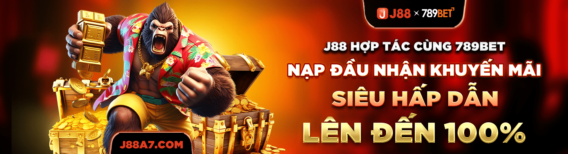 J88 hợp tác cùng 789bet nạp lần đầu nhận siêu khuyến mãi